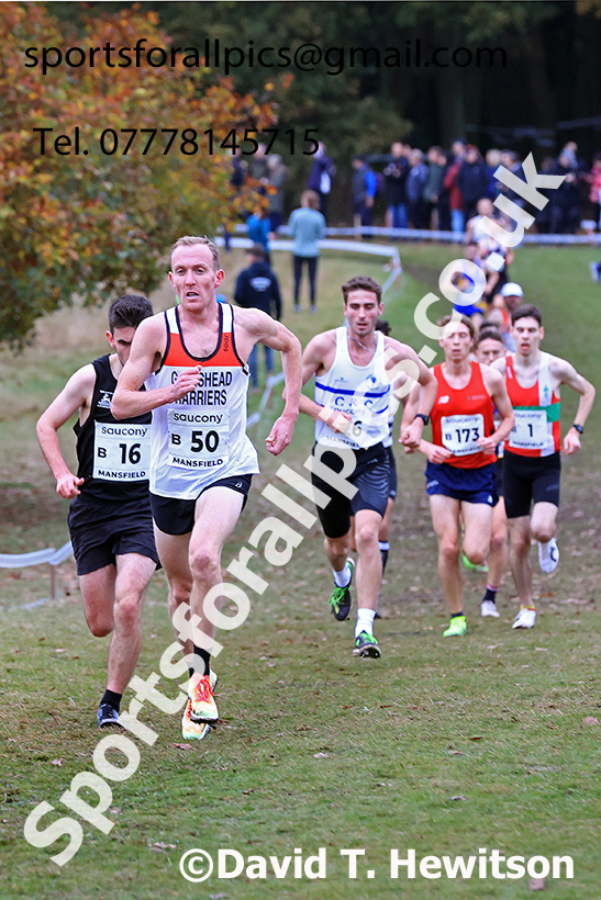 Senior Mens 2024 National Cross Country Relays, Berry Hill Park, Mansfield.   Photo: David T. Hewitson/Sports for All Pics